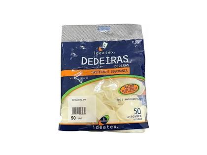Imagem de Dedeira De Látex Extra Fina Ideatex Nº4 - 150 Unidades