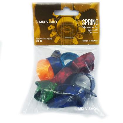 Imagem de Dedeira para Viola e Violão kit c/10 Cores Sortidas - Dd10