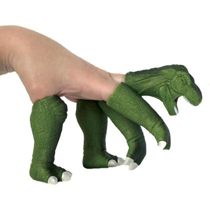 Imagem de Dedoche Tiranossauro Rex Dinossauro De Brinquedo Fantoche - Mister Brinque