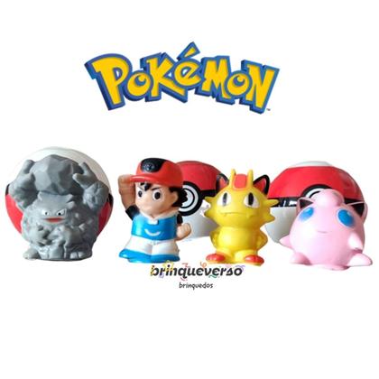 Imagem de Dedoches Pokémon na Pokébola. 15 Unidades Dedoches Pokémon na Pokébola. Festa Pokémon.