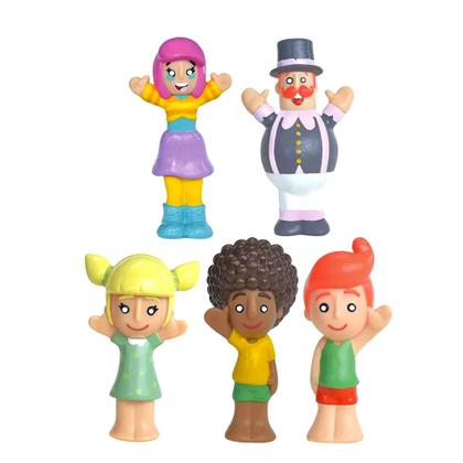 Imagem de Dedoches Turma Do Bita 5 Fantoches Miniaturas Para Brincar - Lider Brinquedos