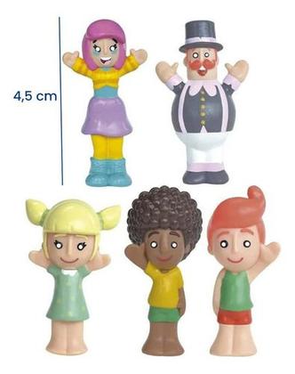 Imagem de Dedoches Turma Do Mundo De Bita 5 Fantoches Miniaturas