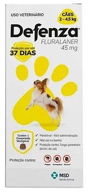 Imagem de Defenza Antipulgas Carrapatos E Sarna 45mg Cães 2 A 4,5kg