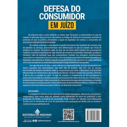 Imagem de Defesa do Consumidor em Juízo por Danos Causados em Acidentes de Consumo 2ª edição - Editora Mizuno