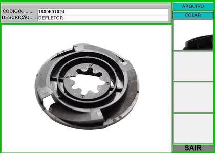 Imagem de Defletor 1600591024 P/ Esmerilhadeira Bosch 1375, 1376 e 1378 Original