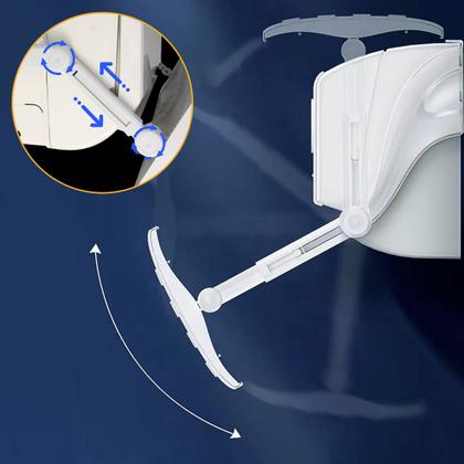Imagem de Defletor Ar Condicionado Ajustável Lateral Direciona Vento Split Lateral Universal 70 A 106cm