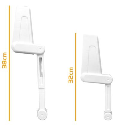 Imagem de Defletor Ar Condicionado Ajustável Lateral Direciona Vento Split Lateral Universal 70 A 106cm