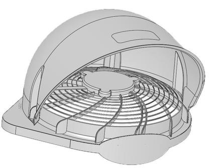 Imagem de Defletor Condensadora Barril Agratto Midea 7.000-12.000 34cm