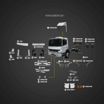 Imagem de Defletor de Coluna Externo MB Atego até 2012 LD