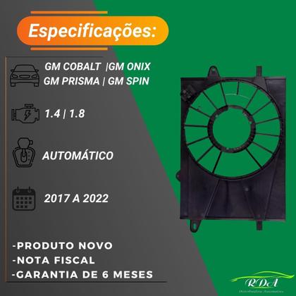 Imagem de Defletor Gm Chevrolet Spin /Onix/ Cobalt 2017 2018
