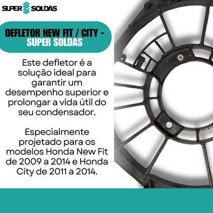 Imagem de Defletor Para Condensador City E New Fit 2009 Até 2014 - Super Soldas