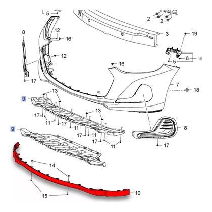 Imagem de Defletor Parachoque Dianteiro Gm Onix 2020 2021 26232064