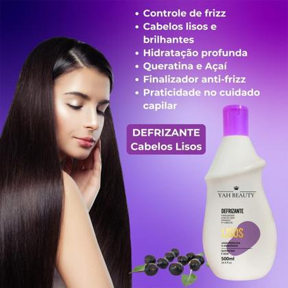Imagem de Defrizante Mascara Cabelos Lisos Pos Quimica Detok Yah Beaut