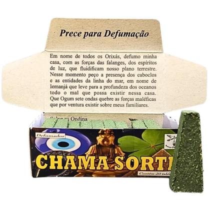 Imagem de Defumador De Ambiente Incenso Chama Sorte Caixa Com 20