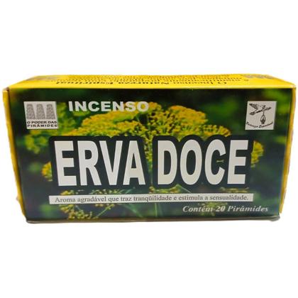 Imagem de Defumador De Ambiente Incenso Erva Doce Caixa Com 20