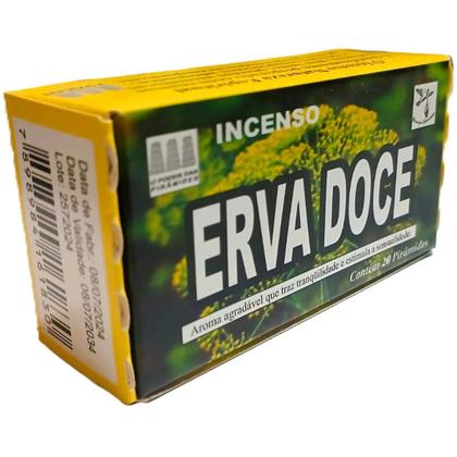 Imagem de Defumador De Ambiente Incenso Erva Doce Caixa Com 20