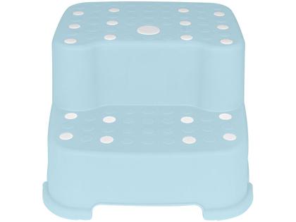 Imagem de Degrau Duplo Azul Bebe Criança Infantil Antiderrapante 18019 Buba