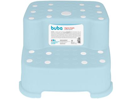 Imagem de Degrau Duplo Azul Bebe Criança Infantil Antiderrapante 18019 Buba