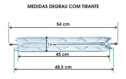 Imagem de Degrau Plástico Anatômico Para Escada De Piscinas Brustec