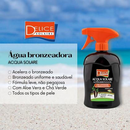 Imagem de Delice Solaire Acqua Solare Carota Nera - Água Bronzeadora 500ml