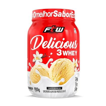 Imagem de Delicious 3Whey (900g) - Sabor: Baunilha