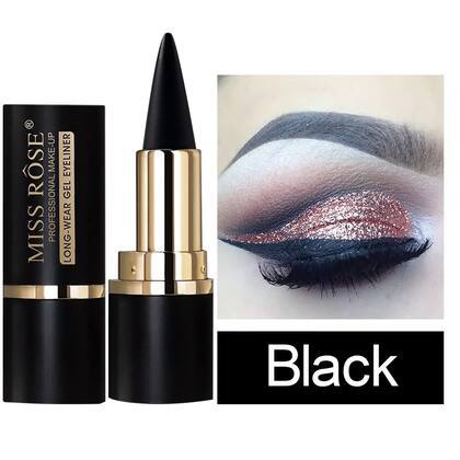 Imagem de Delineador em gel Miss Rose M Black Smudge Proof para mulheres