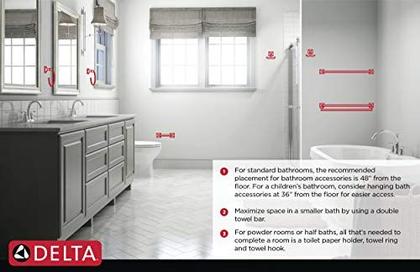 Delta Faucet 75918 Trinsic, 18 polegadas Towel Bar, Chrome, 18 polegadas Imagem de Delta Faucet 75918 Trinsic, 18 polegadas Towel Bar, Chrome, 18 polegadas