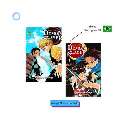 Imagem de Demon Slayer, Kimetsu No Yaiba  Mangá Volume 1 Ao 3 - KIT - Mangá Demon Slayer