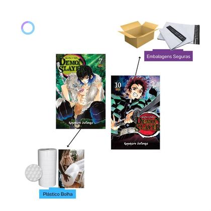 Imagem de Demon Slayer, Kimetsu No Yaiba  Mangá Volume 7 ao 10 - KIT