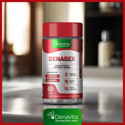 Imagem de Denasex - Arginina + Magnésio + Zinco + Vitamina B6 + Ácido Arpártico - Denavita