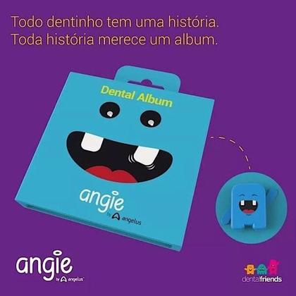 Imagem de Dental Álbum Premium Angie Azul - Álbum Recordação + Porta Dentinhos