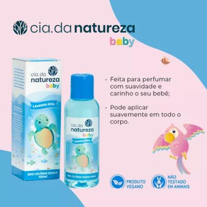 Imagem de Deo Colônia Cia Natureza Baby Lavanda - Azul 100ml