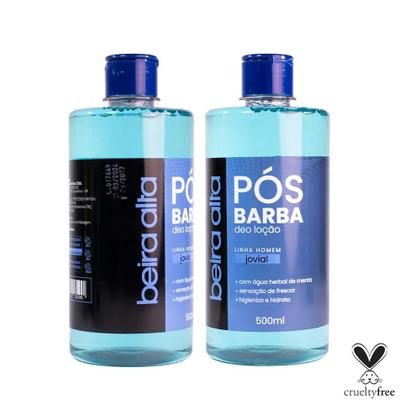 Imagem de Deo Loção Após Barba Beira Alta Jovial Homem 500ml - Kit c/ 3 Unidades