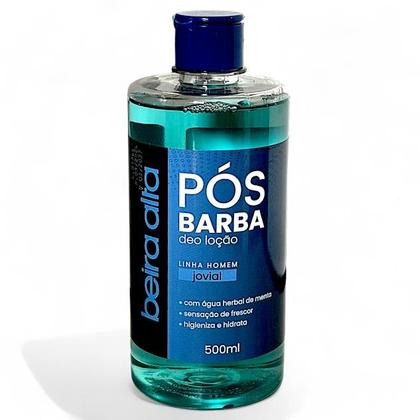 Imagem de Deo Loção Após Barba Beira Alta Jovial Homem 500ml - Kit c/ 3 Unidades
