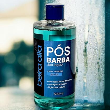 Imagem de Deo Loção Após Barba Beira Alta Jovial Homem 500ml - Kit c/ 3 Unidades