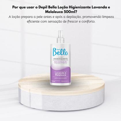 Imagem de Depil Bella Locao Higienizante Lavanda e Melaleuca 500ml Pre Depilacao