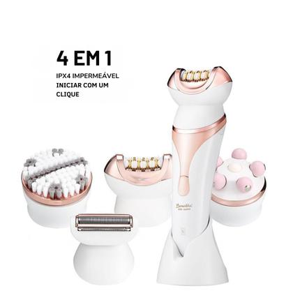Imagem de Depilador 4 em 1 Multifuncional Recarregável a prova Dágua