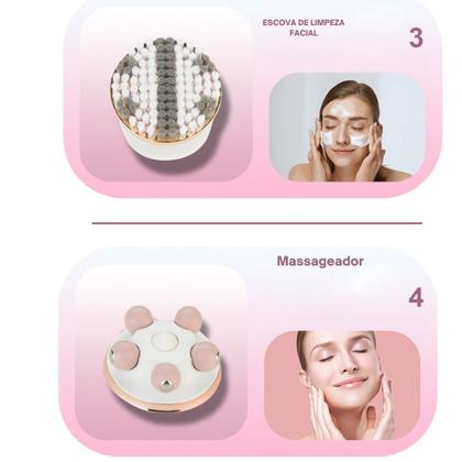 Imagem de Depilador 4 em 1 Multifuncional Recarregável a prova Dágua