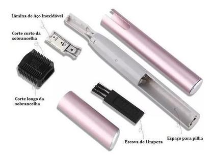 Imagem de Depilador Aparador Elétrico  Caneta Facial Buço Sobrancelha