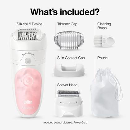 Imagem de Depilador Braun Silk-épil 5 5-620 Feminino Sem Fio Rosa/Branco