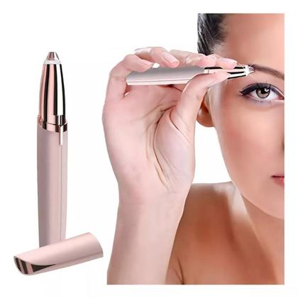 Imagem de Depilador Elétrico de Sobrancelha Portátil Feminino  Aparelho Removedor de Pelos Facial Indolor