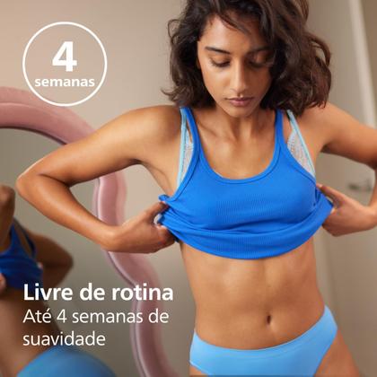 Imagem de Depilador Elétrico Philips Satinelle BRE229 00 Rosa Bivolt Com Acessório 2 Velocidades Remove Pelos da Raiz