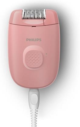 Imagem de Depilador Elétrico Philips Satinelle BRE229 00 Rosa Bivolt Com Acessório 2 Velocidades Remove Pelos da Raiz