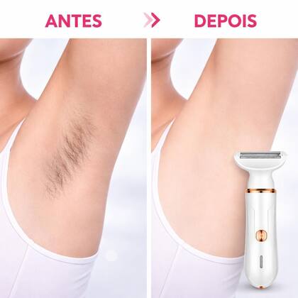 Imagem de Depilador Elétrico Portátil Recarregável Ideal Para Viagens Compacto e Fácil de Usar