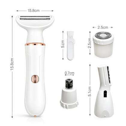 Imagem de Depilador Elétrico Portátil Recarregável Ideal Para Viagens Compacto e Fácil de Usar