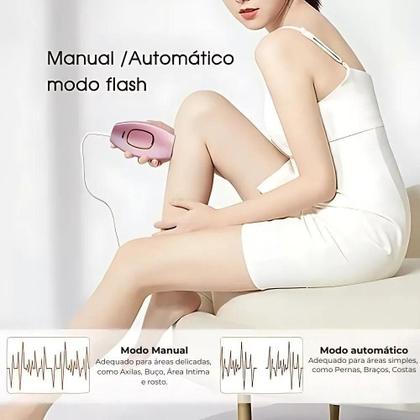 Imagem de Depilador Seguro para Pele Sensível com Proteção Ocular e Design Moderno