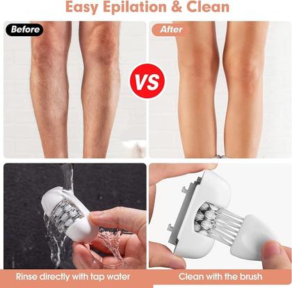 Imagem de Depiladora de cabelo elétrica VGR 5EN1 para mulheres - branca