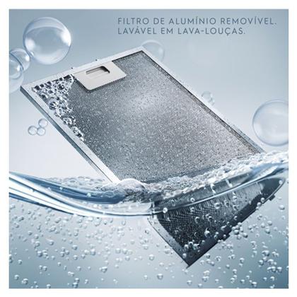 Imagem de Depurador de Ar Electrolux 90cm Retrátil Preto Efficient com Luz de Led (DE9RB)