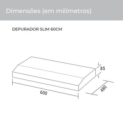 Imagem de Depurador De Ar Slim 60 Cm Di601Pt Preto 127V - Suggar