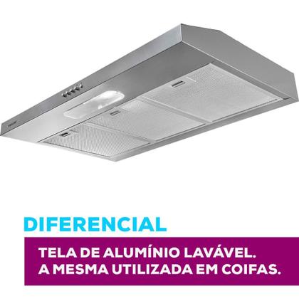 Imagem de Depurador de ar suggar 80cm slim 3 velocidades. cor inox dps181ix - dps182ix